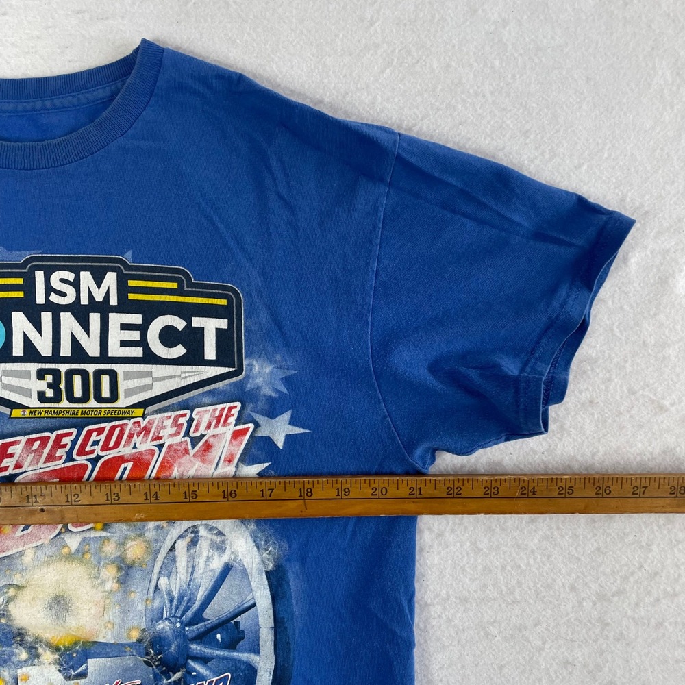 T-Shirt Mens XL Blue ISM Connect 300 Racing New Hampshire 2017 - Picture 5 of 6